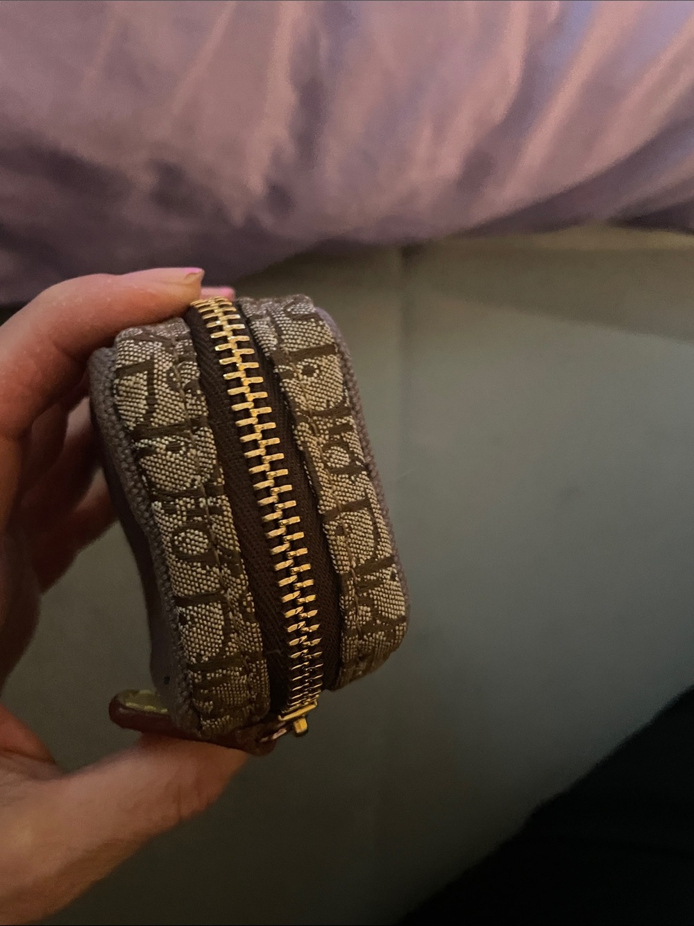 Fashion Dior like Brown Monogram change purse
